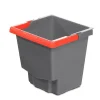 Guialto Seau 15L Gris Idea Top (Poignée Rouge)-21005Gtr -