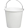 Aluminium Et Plastique Seau Rond 12l Anse INOX Blanc Alimentaire, Incolore, Taille Unique