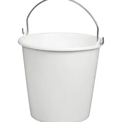Aluminium Et Plastique Seau Rond 12l Anse INOX Blanc Alimentaire, Incolore, Taille Unique