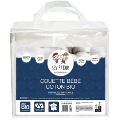 Sevira Kids Couette bébé toute saison coton bio made in France Clearance