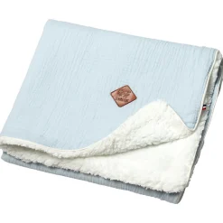 Sevira Kids Couverture en gaze de coton et sherpa Jeanne