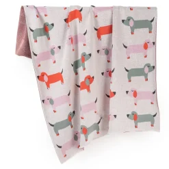 Sevira Kids Couverture en coton bio Gots Teckel Discount
