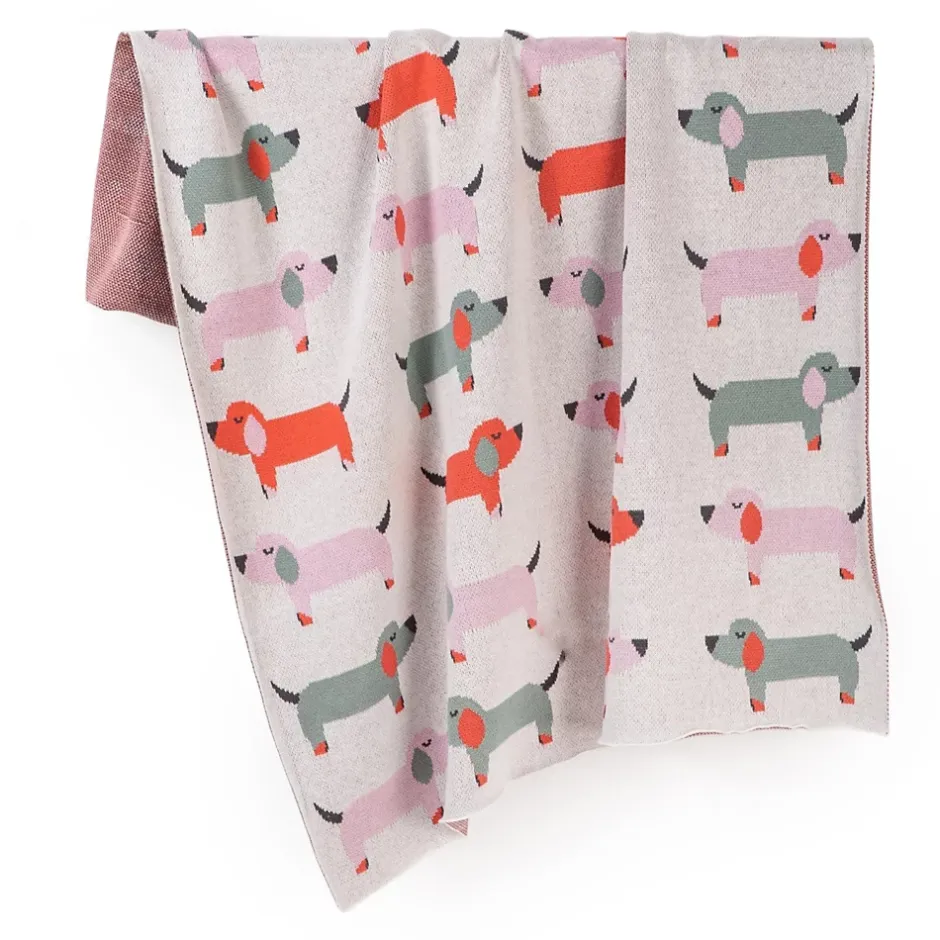Sevira Kids Couverture en coton bio Gots Teckel Discount