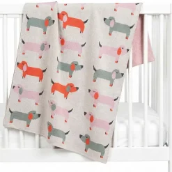 Sevira Kids Couverture en coton bio Gots Teckel Discount