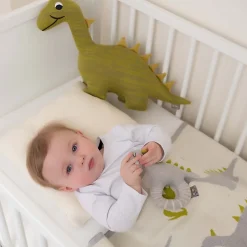 Sevira Kids Couverture en coton bio GOTS Dinosaure Sale