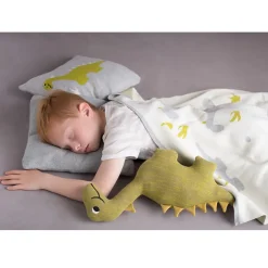 Sevira Kids Couverture en coton bio GOTS Dinosaure Sale