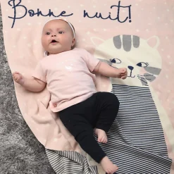 Sevira Kids Couverture en coton bio Gots Chaton Clearance