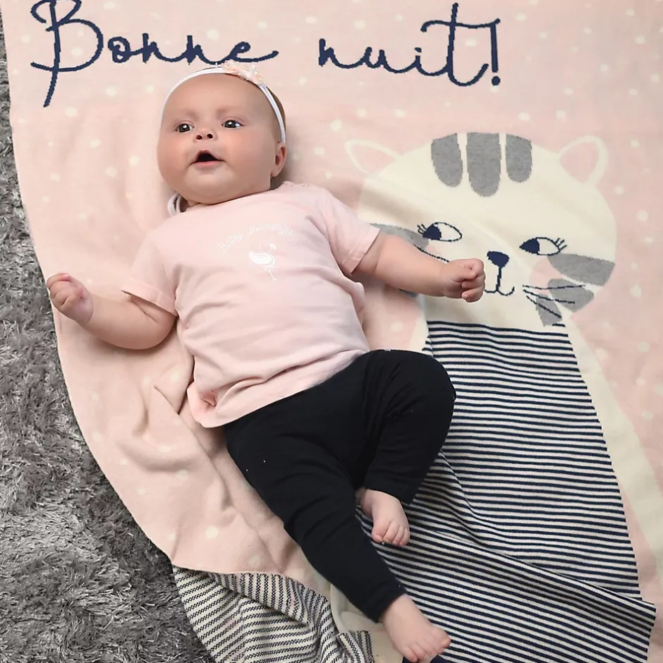 Sevira Kids Couverture en coton bio Gots Chaton Clearance
