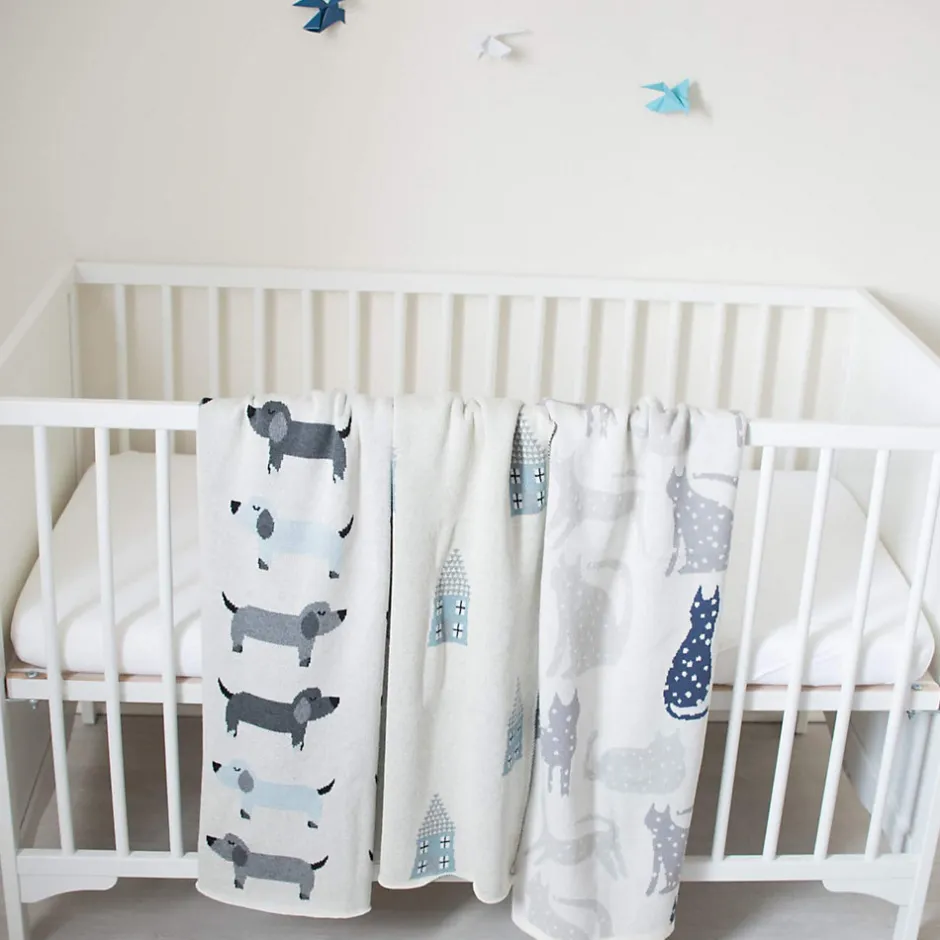 Sevira Kids Couverture en coton bio Gots MAISONS