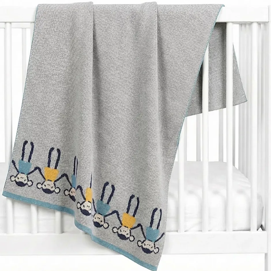 Sevira Kids Couverture pour bébé en coton bio SINGE Discount