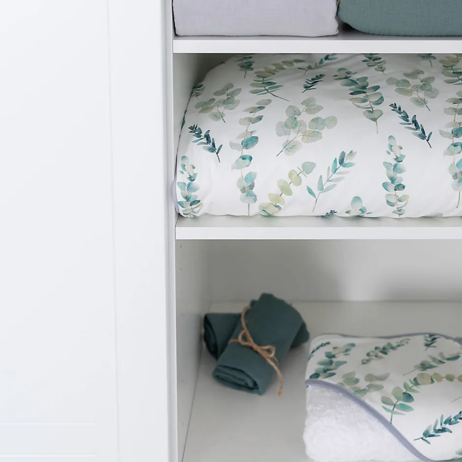 Sevira Kids Couverture plaid réversible Eucalyptus