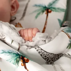 Sevira Kids Couverture réversible en minky Safari Best
