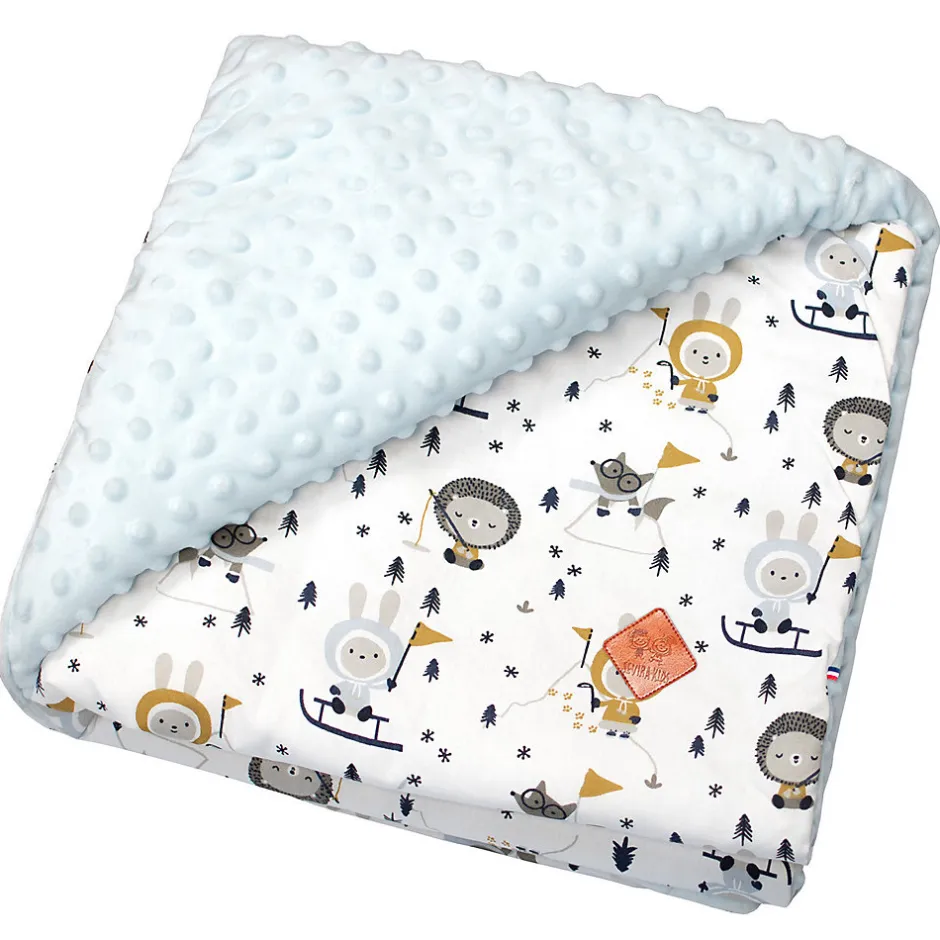 Sevira Kids Couverture réversible en minky Eskimo