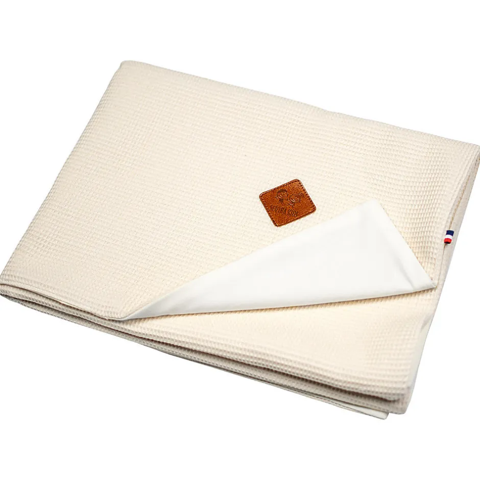 Sevira Kids Couverture été en coton nid d'abeille