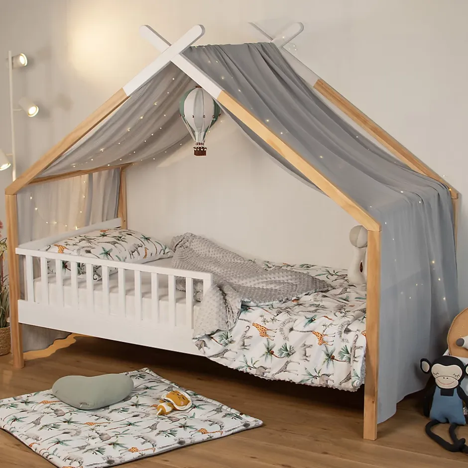 Sevira Kids Grand plaid couverture réversible en minky Safari Outlet