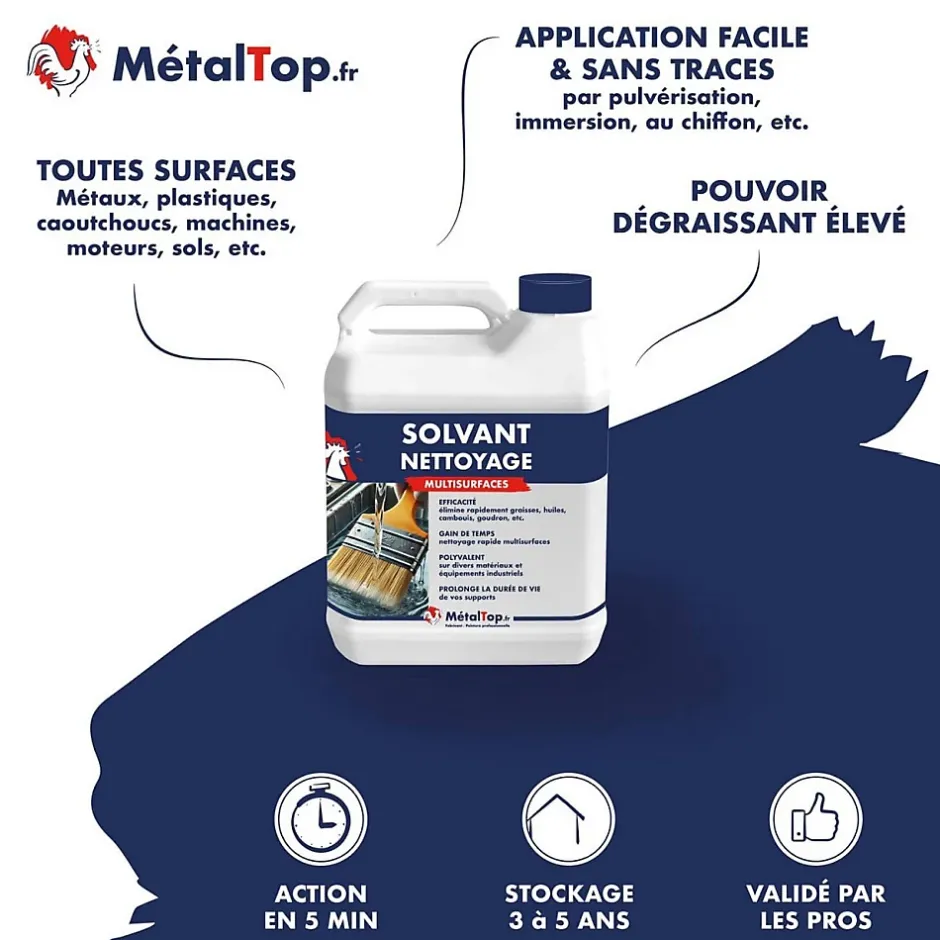 Metaltop Solvant Nettoyage - 1 L - Métaltop Best