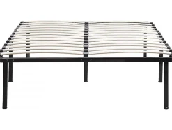 Habitat Et Jardin Sommier à lattes + pieds pour matelas 140 x 190 cm 26 lattes