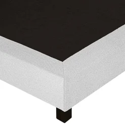 Juanio Sommier à lattes avec pieds CELY, tapissier en bois massif couleur gris- longueur 190 x largeur 90 cm Best
