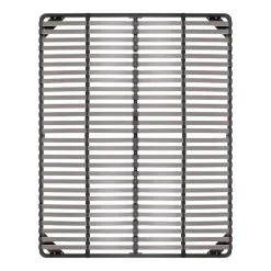 Monmobilierdesign Sommier à Lattes En Acier Avec Bande Stabilisatrice Noir 140x200 Cm Avec Pieds