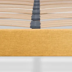 Bellecour Sommier à lattes en bois Lumière 140x190 cm Coloris Jaune Livré en kit Outlet