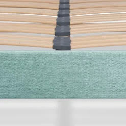 Bellecour Sommier à lattes en bois Lumière 90x190 cm Coloris Vert pastel Livré en kit Outlet
