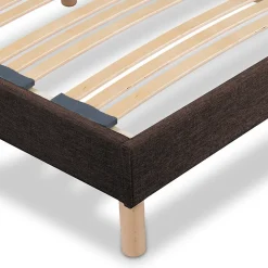 Bellecour Sommier à lattes en bois Lumière 90x200 cm Coloris Marron Livré en kit