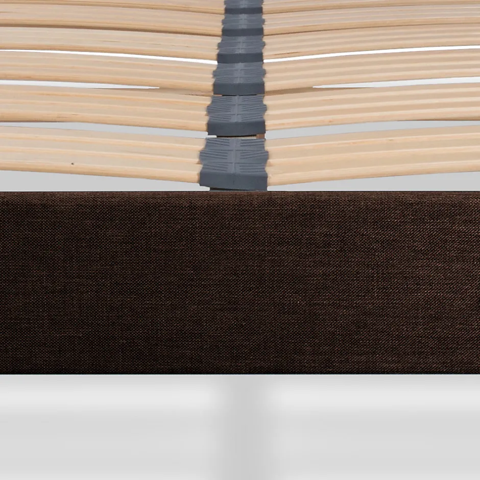 Bellecour Sommier à lattes en bois Lumière 90x200 cm Coloris Marron Livré en kit