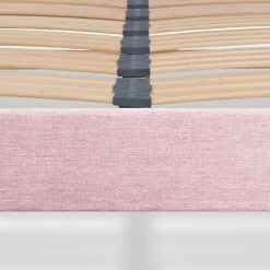 Bellecour Sommier à lattes en bois Lumière 180x200 cm Coloris Rose Livré en kit