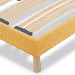 Bellecour Sommier à lattes en bois Lumière 140x200 cm Coloris Jaune Livré en kit Sale