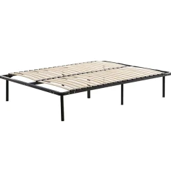 Kosmi Sommier à Lattes en kit 140x190 cm sur Pieds pour lit 2 Places