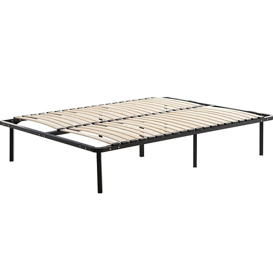 Kosmi Sommier à Lattes en kit 140x190 cm sur Pieds pour lit 2 Places