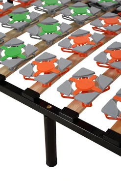 Monmobilierdesign Sommier à Lattes Ergonomique Avec Plots De Soutien 200x200 Cm Avec Pieds