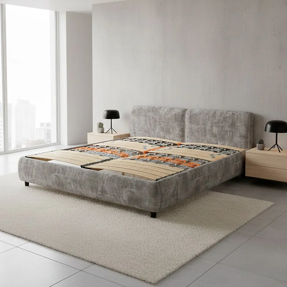 Monmobilierdesign Sommier à Lattes Ergonomique En Bois Avec Plots De Soutien 7 Zones De Confort 100x200 Cm Best