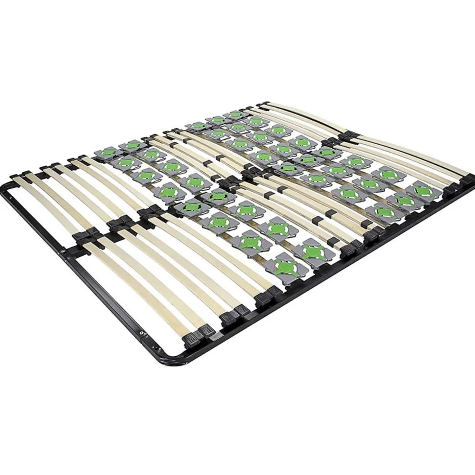 Monmobilierdesign Sommier à Lattes Ergonomique Avec Plots De Soutien 160x200 Cm