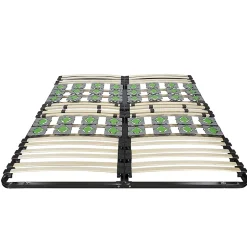 Monmobilierdesign Sommier à Lattes Ergonomique Avec Plots De Soutien 160x200 Cm