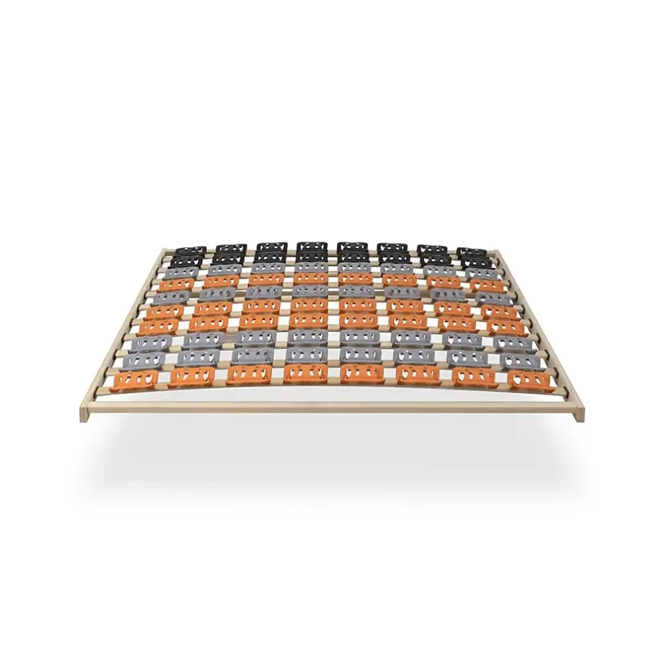 Monmobilierdesign Sommier à Lattes Ergonomique Cadre En Bois Avec Plots De Soutien 140x200 Cm Sale