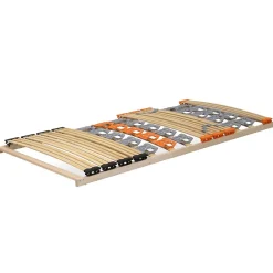Monmobilierdesign Sommier à Lattes Ergonomique En Bois Avec Plots De Soutien 7 Zones De Confort 120x200 Cm Clearance
