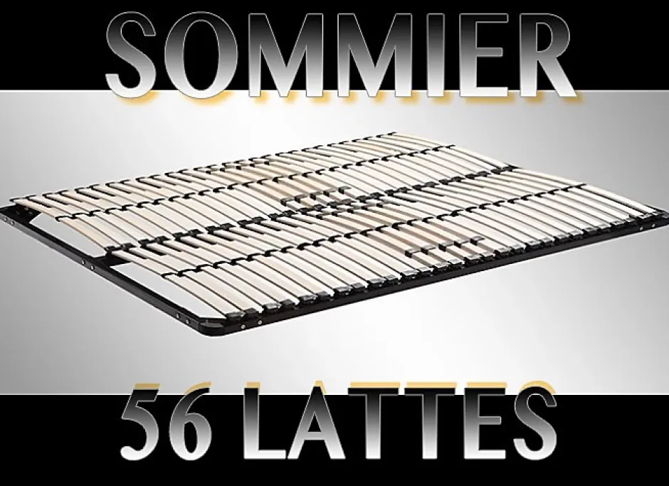 Paolo Collaner Sommier à lattes multiplis résistant fermeté réglable 140X200 cm Online