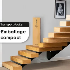 Monmobilierdesign Sommier à Lattes Robuste Avec Pieds En Acier - Montage Facile - 180x200 Cm Blanc