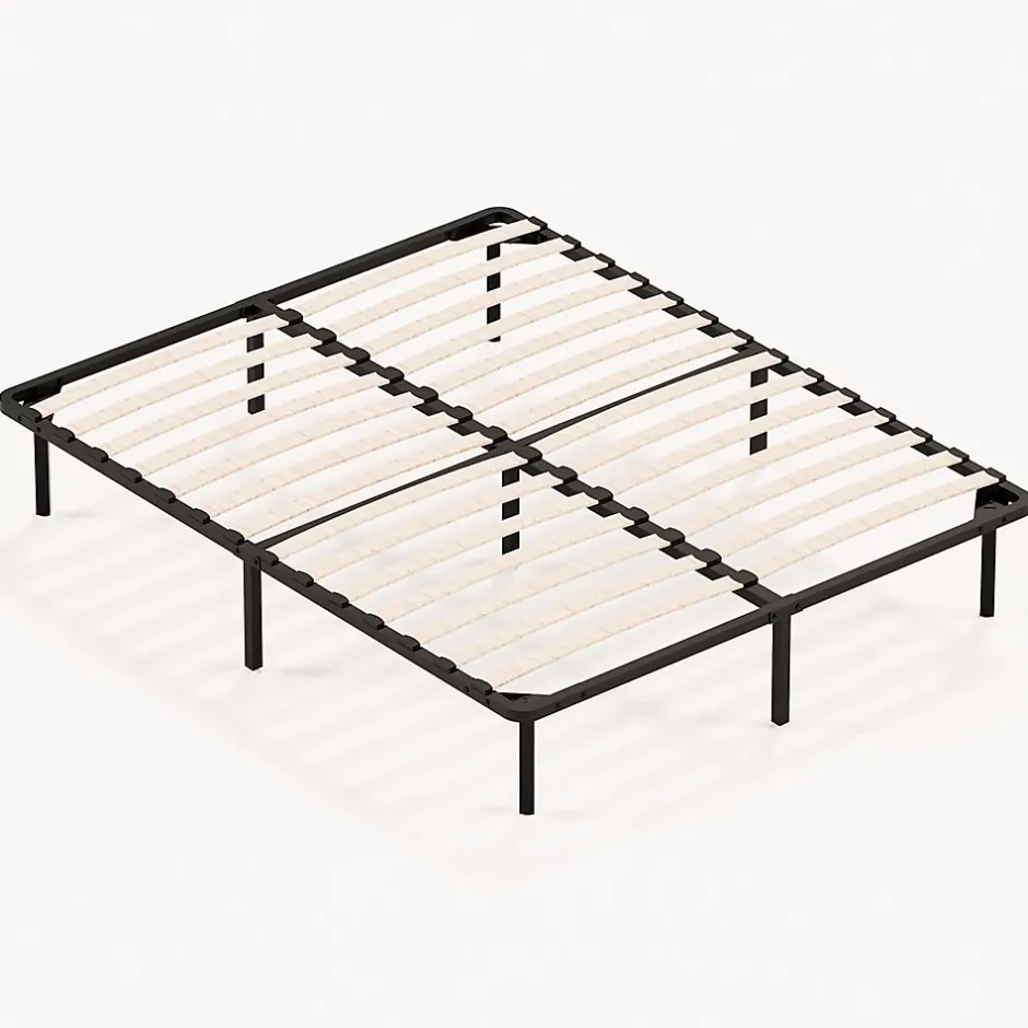 Teeno Sommier à Lattes sur Pieds,7 Pieds Inclus ,Lit 2x13 Lattes,140x190 CM