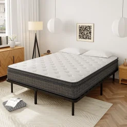 Teeno Sommier à Lattes sur Pieds,7 Pieds Inclus ,Lit 2x13 Lattes,140x190 CM