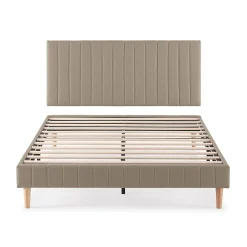 Vs Venta-Stock Sommier + tête de lit Eris 160x200 cm Beige