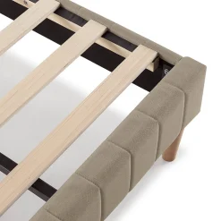 Vs Venta-Stock Sommier + tête de lit Eris 160x200 cm Beige