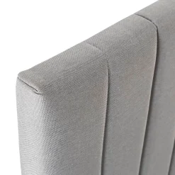 Vs Venta-Stock Sommier + tête de lit Eris 140x190 cm Gris clair