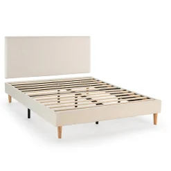 Vs Venta-Stock Sommier + tête de lit Niebla 150x190 cm Beige