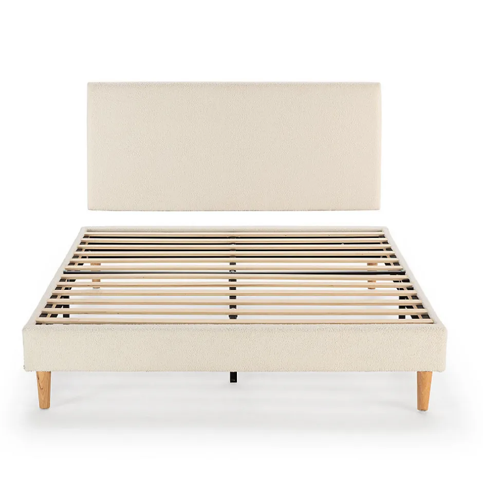 Vs Venta-Stock Sommier + tête de lit Niebla 150x190 cm Beige