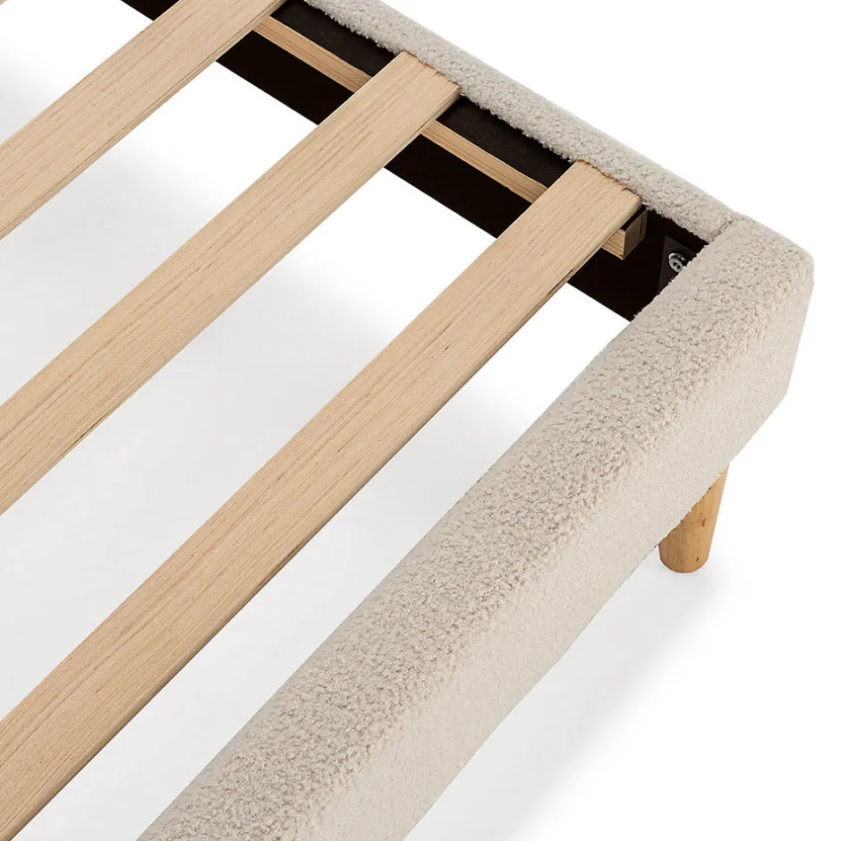 Vs Venta-Stock Sommier + tête de lit Niebla 150x190 cm Beige