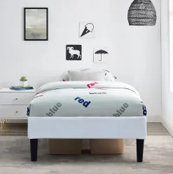 Nuits D'Or Sommier - 90x190 cm - déhoussable - confort optimal - usage quotidien - style moderne - pieds 20 cm Sale