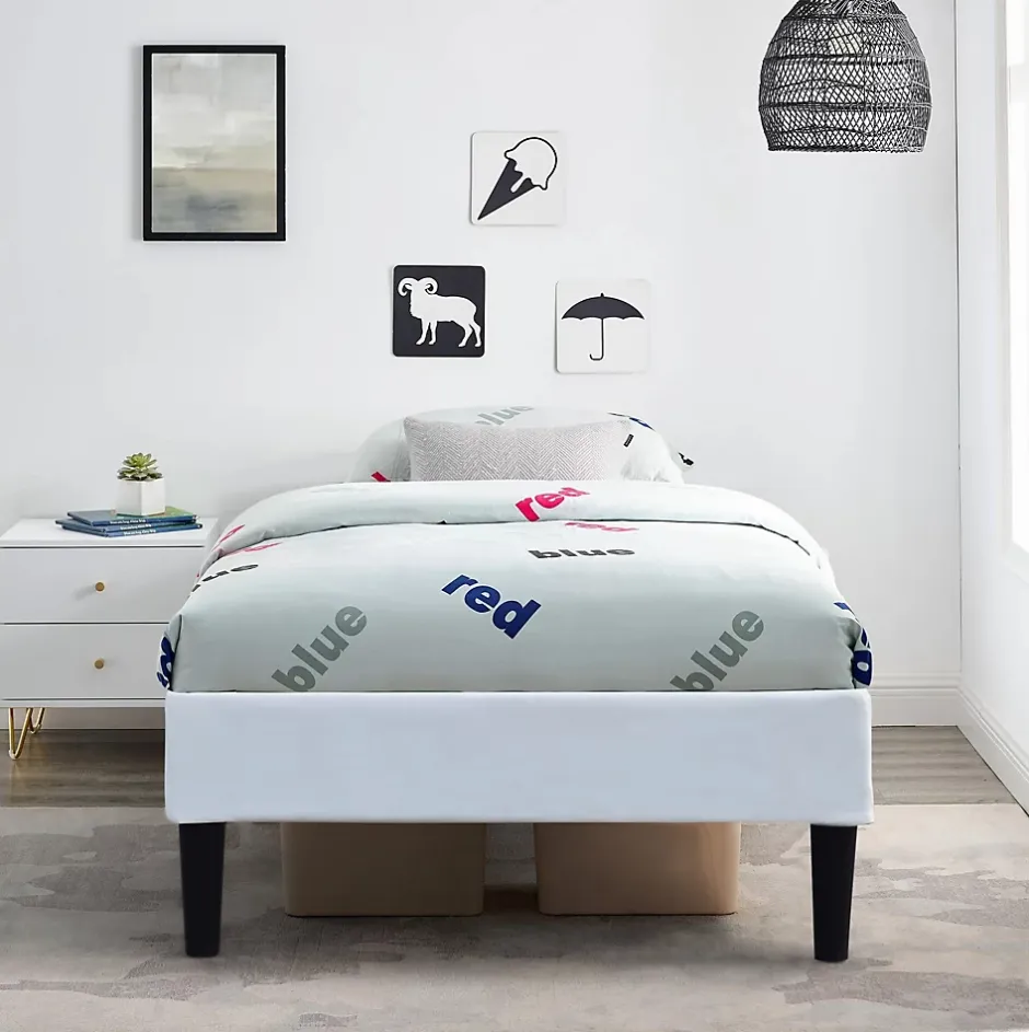 Nuits D'Or Sommier - 90x190 cm - déhoussable - confort optimal - usage quotidien - style moderne - pieds 20 cm Sale