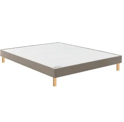 Bultex Sommier CONFORT FERME VIGOROSO DECO 100x200 Trame gris clair Lattes